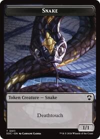 Snake // Zombie Double-Sided Token - Commander: Secrets of Strixhaven - Magic: The Gathering card