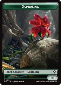 Saproling // Pest (0023) Double-Sided Token - Commander: Secrets of Strixhaven - Magic: The Gathering card