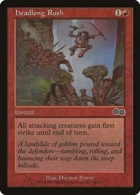 Headlong Rush - Urza's Saga - Magic: The Gathering card