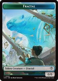 Fractal (0005) // Pest (0009) Double-Sided Token - Secrets of Strixhaven - Magic: The Gathering card