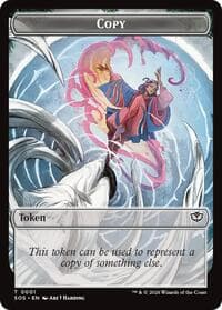 Copy // Spirit (0010) Double-Sided Token - Secrets of Strixhaven - Magic: The Gathering card