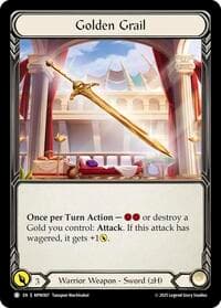 Golden Grail - Mastery Pack Warrior - Flesh and Blood TCG card