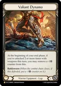 Valiant Dynamo - Mastery Pack Warrior - Flesh and Blood TCG card