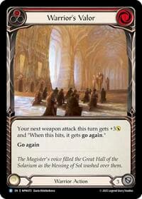Warrior's Valor - Mastery Pack Warrior - Flesh and Blood TCG card