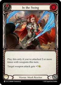 In the Swing - Mastery Pack Warrior - Flesh and Blood TCG card
