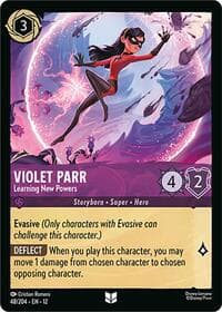 Violet Parr - Learning New Powers - Wilds Unknown - Disney Lorcana card