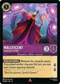 Maleficent - Imperious Traveler - Wilds Unknown - Disney Lorcana card