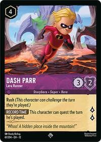 Dash Parr - Lava Runner - Wilds Unknown - Disney Lorcana card