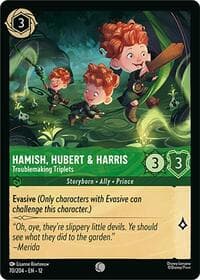 Hamish, Hubert & Harris - Troublemaking Triplets - Wilds Unknown - Disney Lorcana card