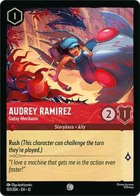 Audrey Ramirez - Gutsy Mechanic - Wilds Unknown - Disney Lorcana card