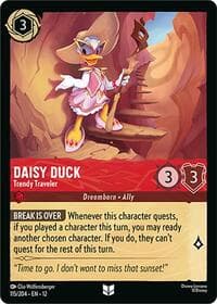 Daisy Duck - Trendy Traveler - Wilds Unknown - Disney Lorcana card