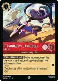 Pterodactyl Janie Doll - Sid's Toy - Wilds Unknown - Disney Lorcana card