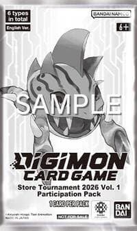Store Tournament 2026 Vol. 1 Participation Pack - Digimon Promotion Cards - Digimon Card Game card