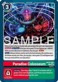 Paradise Colosseum - Dual Revolution - Digimon Card Game card