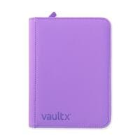 Vault X Zip Binder Exo-Tec - Just Purple 4 Pocket - Vault X Card Binders - Storage Albums card