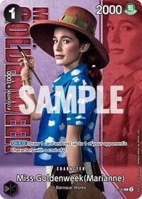 Miss.Goldenweek (Marianne) - P-146 (Premium Card Collection -Live Action Edition Vol.2 Baroque Works-) - One Piece Promotion Cards - One Piece Card Game card