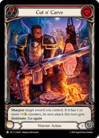 Cut N' Carve (Red) (Extended Art) - Flesh and Blood: Promo Cards - Flesh and Blood TCG card