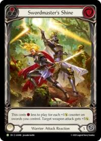 Swordmaster's Shine (Red) (Extended Art) - LGS446 - Flesh and Blood: Promo Cards - Flesh and Blood TCG card