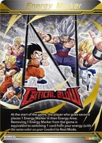 Energy Marker - Critical Blow (M-46) (Gold-Stamped) - Three Glorious Fighters - Dragon Ball Super: Masters card