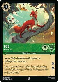 Tod - Nimble Fox - Wilds Unknown - Disney Lorcana card