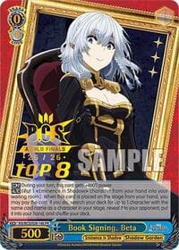 Book Signing, Beta (PR) (B) - The Eminence in Shadow - Weiss Schwarz card