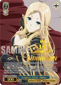 Surprise Visit, Alpha (PR) - The Eminence in Shadow - Weiss Schwarz card