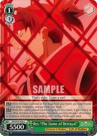Rex "The Game of Betrayal" - The Eminence in Shadow - Weiss Schwarz card