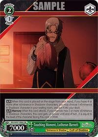 Touching Moment, Lutheran Barnett (SR) - The Eminence in Shadow - Weiss Schwarz card