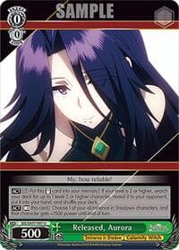 Released, Aurora - The Eminence in Shadow - Weiss Schwarz card