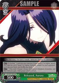 Released, Aurora (SR) - The Eminence in Shadow - Weiss Schwarz card