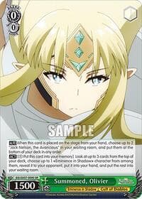 Summoned, Olivier (SR) - The Eminence in Shadow - Weiss Schwarz card
