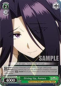 Giving Up, Aurora - The Eminence in Shadow - Weiss Schwarz card