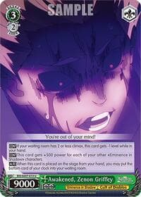 Awakened, Zenon Griffey - The Eminence in Shadow - Weiss Schwarz card
