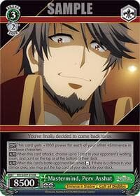 Mastermind, Perv Asshat - The Eminence in Shadow - Weiss Schwarz card