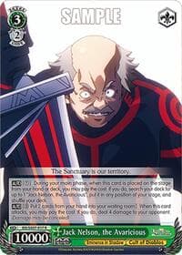 Jack Nelson, the Avaricious - The Eminence in Shadow - Weiss Schwarz card
