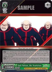 Jack Nelson, the Avaricious (SR) - The Eminence in Shadow - Weiss Schwarz card