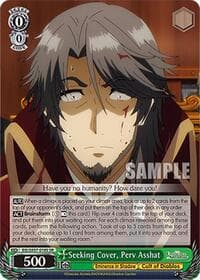 Seeking Cover, Perv Asshat (SR) - The Eminence in Shadow - Weiss Schwarz card