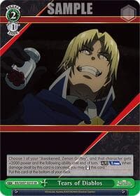 Tears of Diablos (SR) - The Eminence in Shadow - Weiss Schwarz card