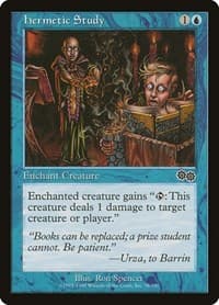 Hermetic Study - Urza's Saga - Magic: The Gathering card