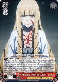 Meeting Her Savior, Rose Oriana - The Eminence in Shadow - Weiss Schwarz card