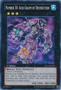 Number 30: Acid Golem of Destruction - Super Starter: V for Victory Power-Up Pack - YuGiOh card