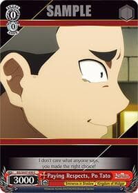 Paying Respects, Po Tato - The Eminence in Shadow - Weiss Schwarz card