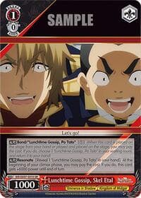 Lunchtime Gossip, Skel Etal (SR) - The Eminence in Shadow - Weiss Schwarz card