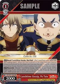 Lunchtime Gossip, Po Tato (SR) - The Eminence in Shadow - Weiss Schwarz card
