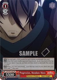 Progression, Mundane Mann (SR) - The Eminence in Shadow - Weiss Schwarz card