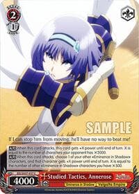 Studied Tactics, Annerose - The Eminence in Shadow - Weiss Schwarz card