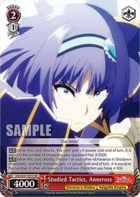 Studied Tactics, Annerose (SR) - The Eminence in Shadow - Weiss Schwarz card