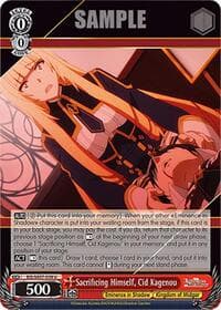 Sacrificing Himself, Cid Kagenou - The Eminence in Shadow - Weiss Schwarz card