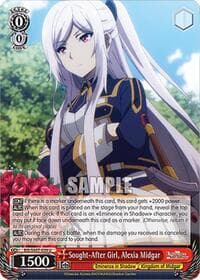 Sought-After Girl, Alexia Midgar - The Eminence in Shadow - Weiss Schwarz card