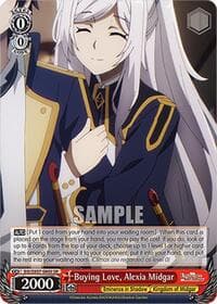 Buying Love, Alexia Midgar (SR) - The Eminence in Shadow - Weiss Schwarz card